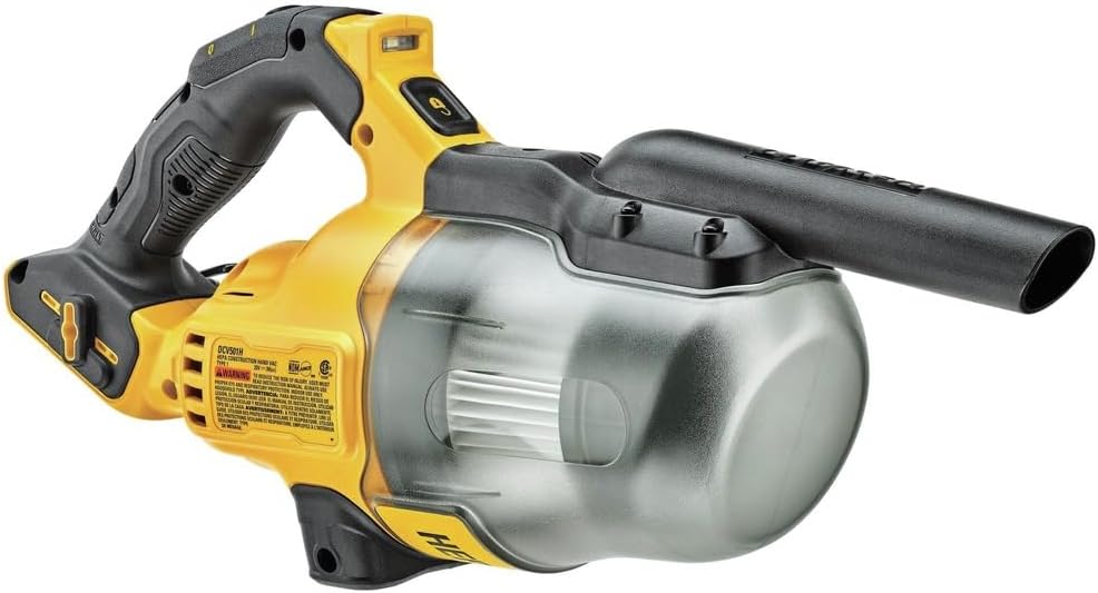 DEWALT 20V Handheld Vacuum Cordless, Car Vacuum with HEPA Filter, 6 Attachments and LED Light, High Performance Dry Only Small Shop Vac, Battery Not Included (DCV501HB)