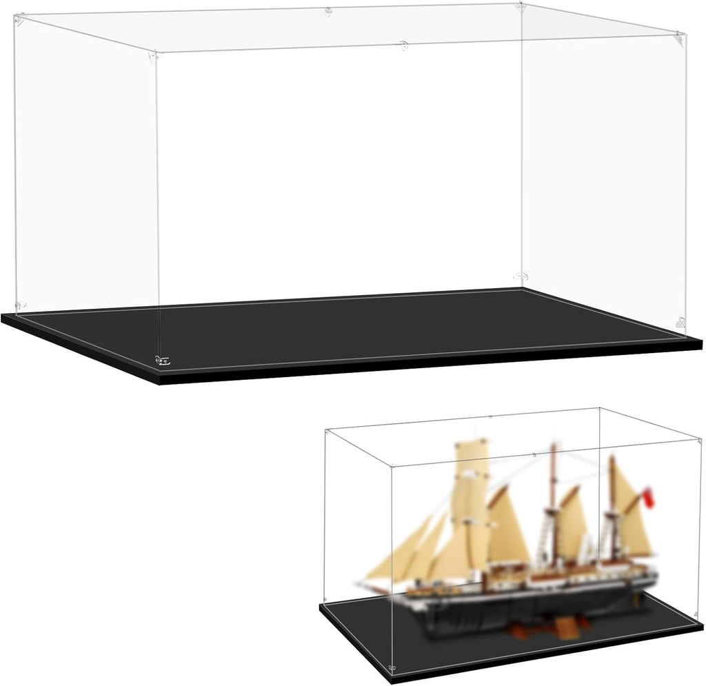 Display Case for Lego 10335 The Endurance, 33.46x11.81x19.68inches (85x30x50cm), Protect Your Collectibles from Dust with a Clear Showcase