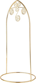 Bard's Arched Gold-toned Ornament stand, Medium Scroll, 13' H x 6' W x 6' D, Pack of 12