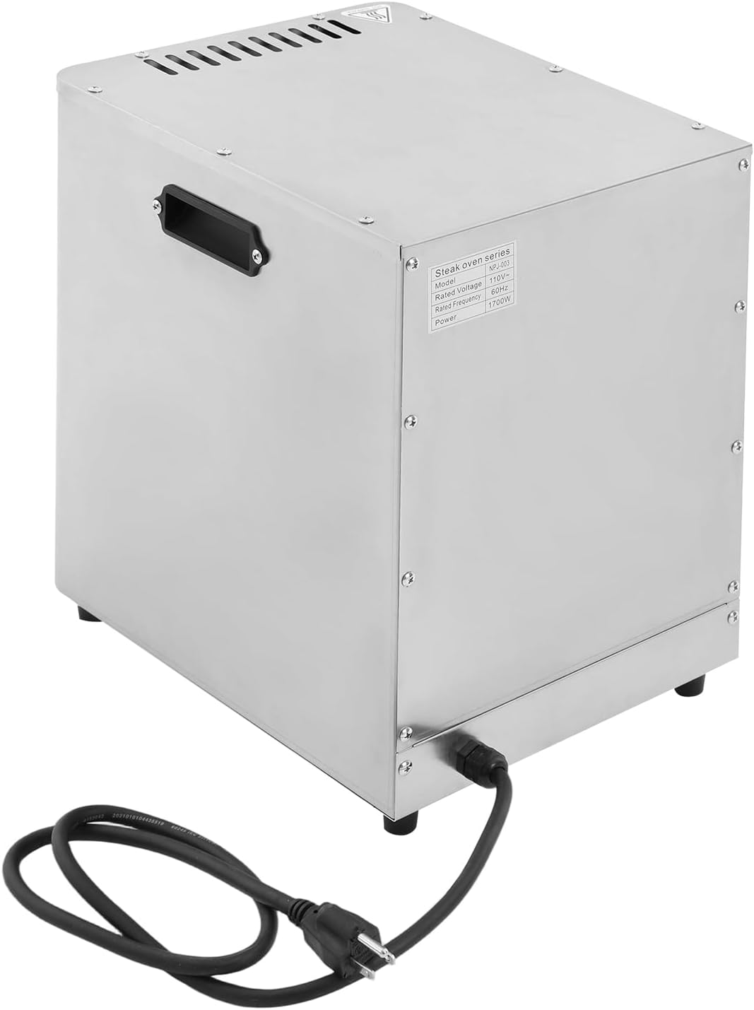 Electric Steak Broiler, 1700W Indoor Commercial Steak Grill Automatic Steaks Broiler with Temper Adjustable & Handle, 1470°F Stainless Steel Steaks Cooker Electric Broiler Grills for BBQ, Toast
