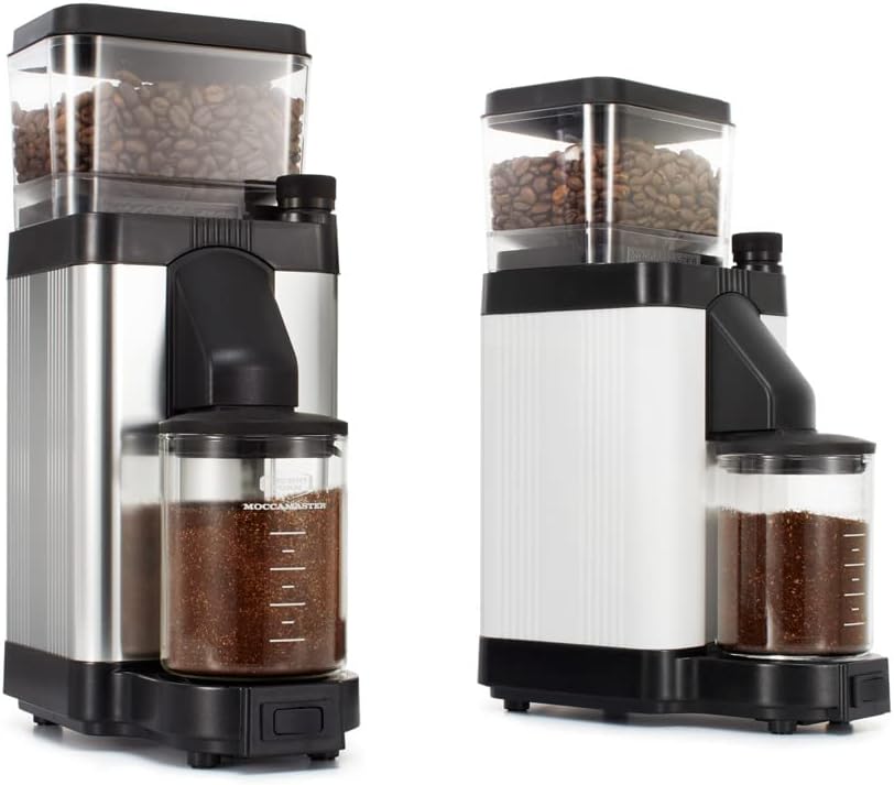 Technivorm Moccamaster 49520 KM5 Burr Coffee c, Polished Silver & Technivorm 59691 KB Coffee Brewer, 40 oz, Brushed silver, 6.5'D x 12.75'W x 14'H