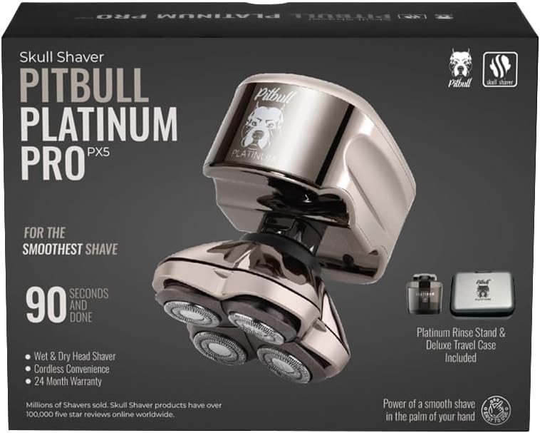 Skull Shaver - Pitbull Platinum PRO PX5 Head and face Shaver