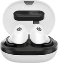 SteelSeries Arctis GameBuds for PlayStation/PC/Switch/Mobile — 2.4GHz + Bluetooth 5.3 Earbuds — ANC — Mobile App Sound Presets — Water Resistant IP55 — 40H Battery with Qi Charging Case - White