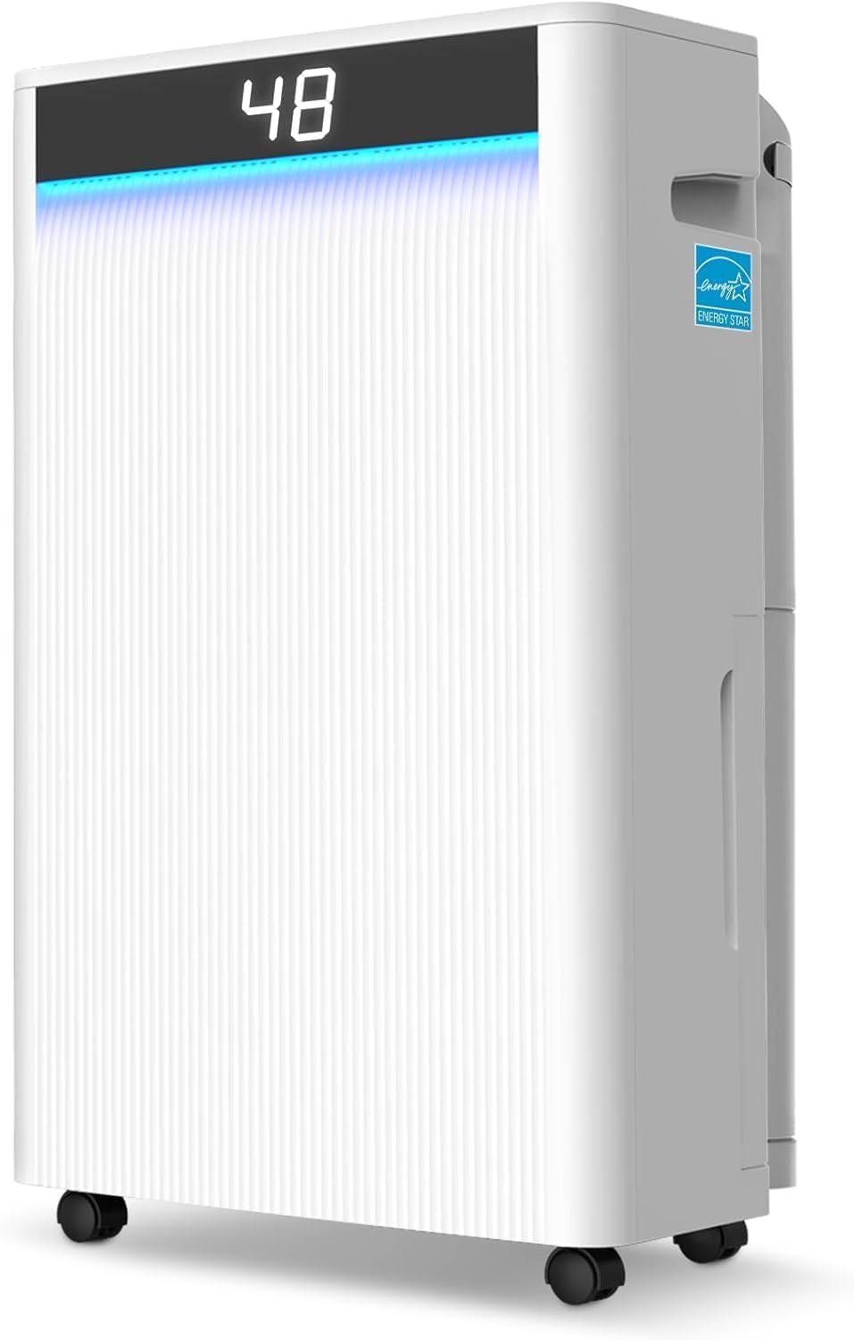 KeepGlad 4,500 Sq.Ft 2025 Energy Star Max 80 Pint/Day Dehumidifier for Basement, Bedroom, Home, Bathroom, Smart Compressor Dehumidifier with Drain Hose, Intelligent Humidistat