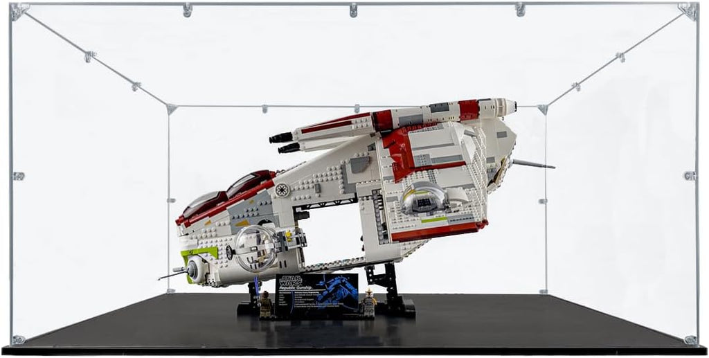 Acrylic Display Case Compatible for LEGO Republic Gunship #75309, Dustproof Display Case (Case Only) (Lego Sets are NOT Included)