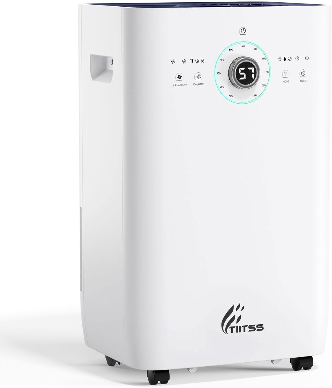 8500 Sq. Ft Dehumidifier for Basement, Large Rooms - 150 Pints Dehumidifier with Drain Hose, Built-in Pump, Dust Removal, Auto Defrost, Intelligent Humidity Control, 3 Smart Modes