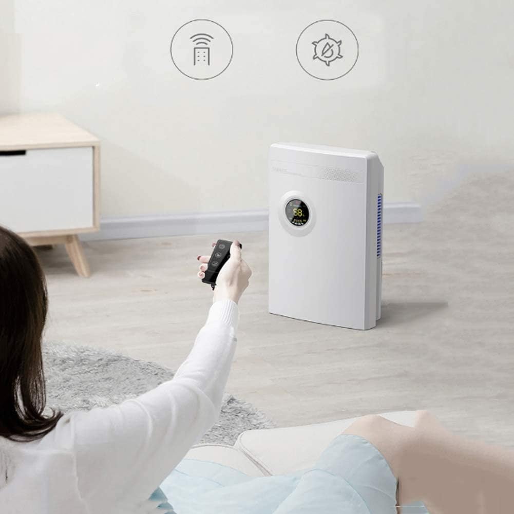 20 Pint Dehumidifier for Up to 1500 Sq Ft with Reusable Air Filter,Ideal for Basement, Bedroom,Bathroom,White