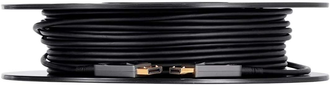 Monoprice DisplayPort Cable - 32.4Gbps, 8K@30Hz, 5K@60Hz, 4K@120Hz, HDR, AMD FreeSync 2.0, Fiber Optic, AOC, 100 Feet - SlimRun AV Series