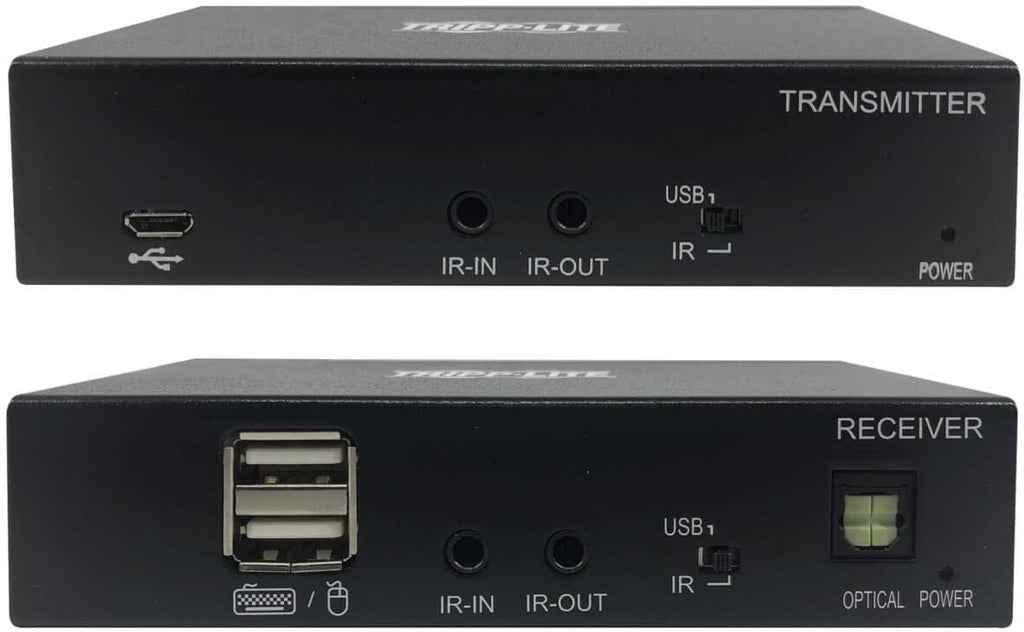 Tripp Lite DisplayPort to HDMI Over Cat6 Extender Kit w KVM Support 4K@60Hz (B127A-1A1-BDBH)
