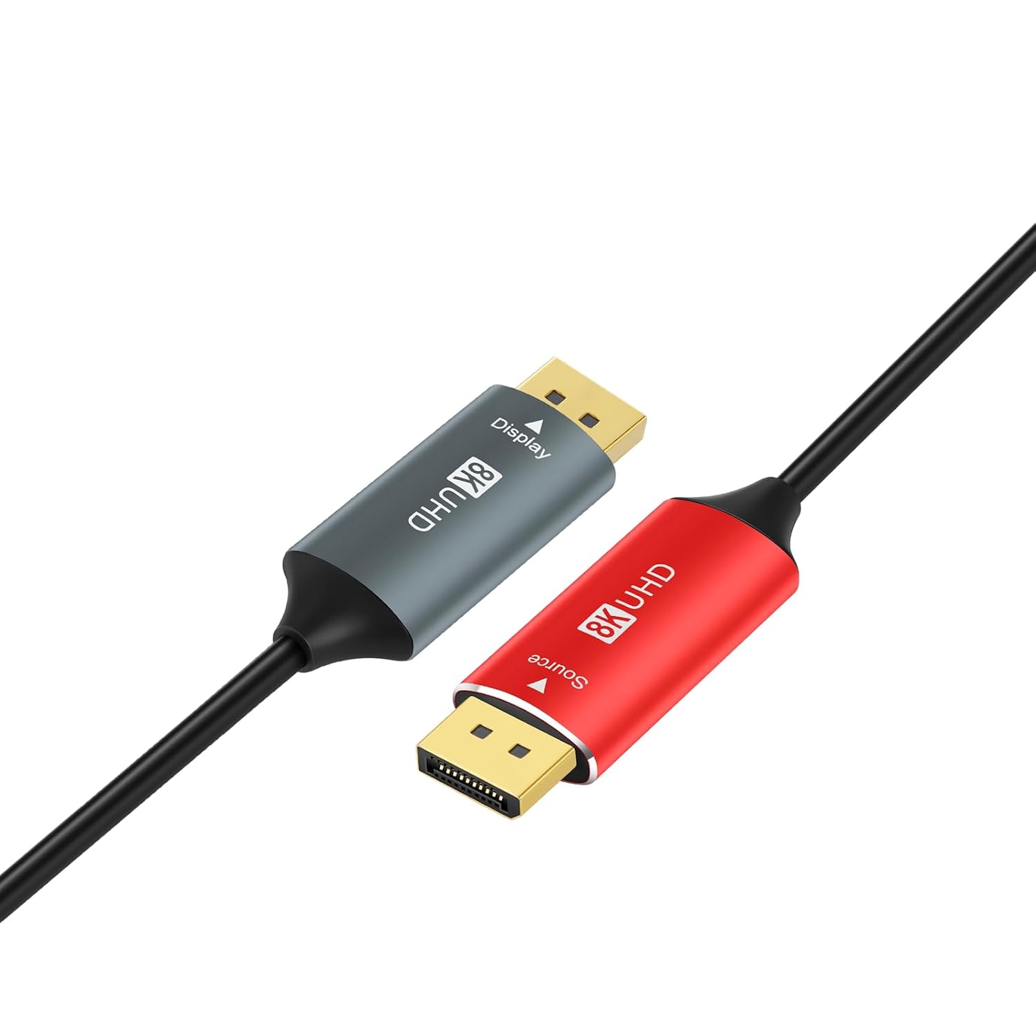 4K 8K DisplayPort Optic Fiber Cable 250FT, DP to DP 1.4 Cable 8K@30Hz 4K@120Hz/144Hz, 2K@165Hz/240Hz, 1080P@240Hz, 32.4 Gbps Support HDR, G-Sync FreeSync for Laptop PC TV Gaming Monitor