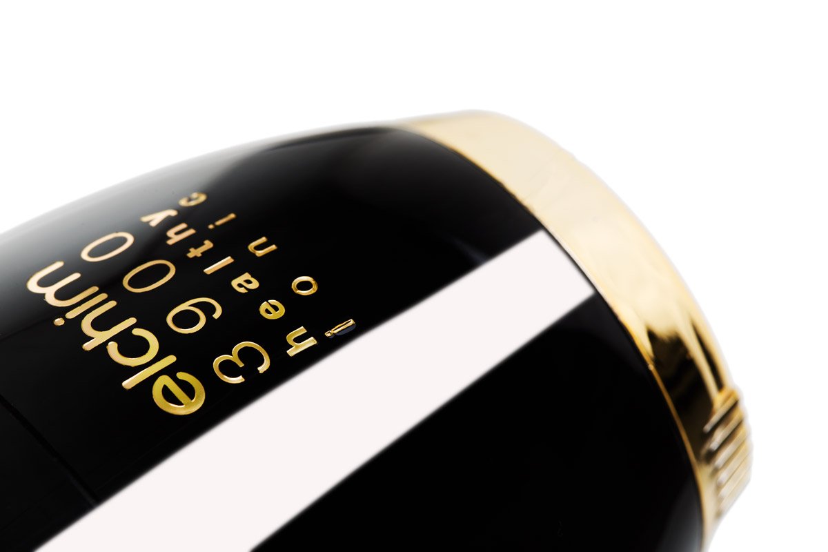 Elchim 3900 Healthy Ionic Ceramic Professional Hair Dryer with Powerful Airflow and Low EMF Technology - Black & Gold