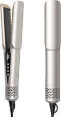 Hair Straightener - 2 in 1 Wet to Dry Hair Dryer and Straightener with High-Speed Airflow + Rapid Heat-Up + Customizable Temperature + LCD Display & Auto Shut-Off + No Heat Damage (Pure Gold)