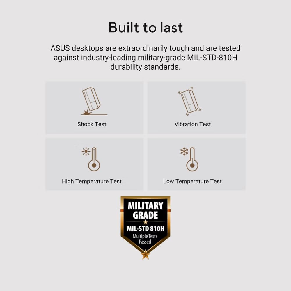 ASUS V500 Home & Business Desktop Computer Intel Core i7 (24 MB Cache, Up to 4.9GHz), 32GB RAM, 1TB PCIe SSD, WiFi 6, Display Port, HDMI, Keyboard & Mouse, 2-Monitor Support 4K, Windows 11