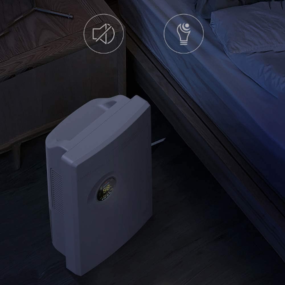 20 Pint Dehumidifier for Up to 1500 Sq Ft with Reusable Air Filter,Ideal for Basement, Bedroom,Bathroom,White