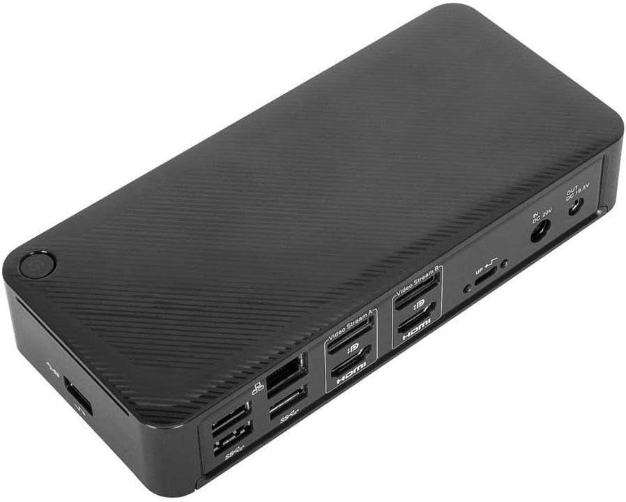 Targus USB-C Universal Docking Station with 100W Power Delivery (USB Type-C, 3 USB Type-A, Audio Jack, 2 DisplayPort, 2 HDMI 2.0, RJ-45, Support up to 2 UHD 4K Display) Bundle with Docztorm (10 Pack)