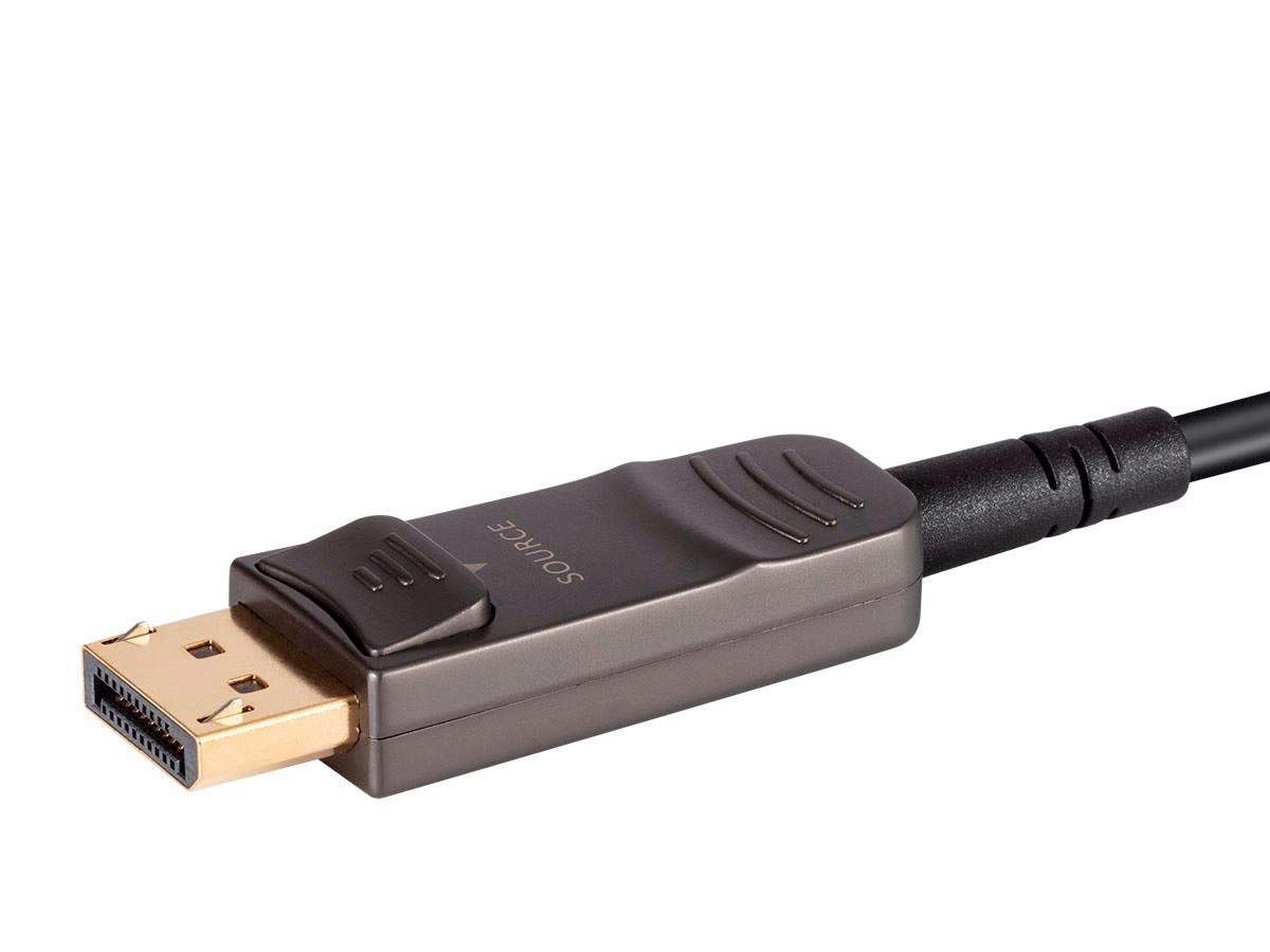 Monoprice DisplayPort 1.2a to HDTV Cable - 4K@60Hz, AOC, 21.6 Gbps, Ultra Slim Design, Dynamic HDR, Lightweight Construction, 100 Feet, Black - SlimRun AV Series