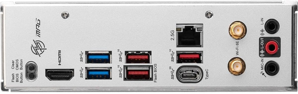 MSI MPG B650I Edge WiFi Gaming Motherboard (AMD Ryzen 9000/8000/7000 Series Processors, AM5, DDR5, PCIe 4.0, M.2, SATA 6Gb/s, USB 3.2 Gen 2, HDMI, Wi-Fi 6E, Bluetooth 5.3, 2.5Gbps LAN, Mini-ITX)