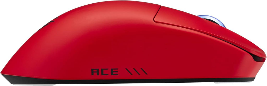 ASUS ROG Harpe II Ace Wireless Esports Gaming Mouse – Pro-Tested, Right-Handed, 48g Lightweight, Tri-Mode Connectivity, 42K DPI, 8K Polling, 101Hr Battery, Web-Based Tool, PC/Mac Support – Lava Red