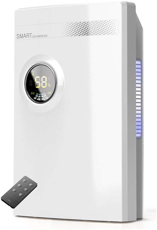 20 Pint Dehumidifier for Up to 1500 Sq Ft with Reusable Air Filter,Ideal for Basement, Bedroom,Bathroom,White