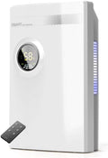 20 Pint Dehumidifier for Up to 1500 Sq Ft with Reusable Air Filter,Ideal for Basement, Bedroom,Bathroom,White