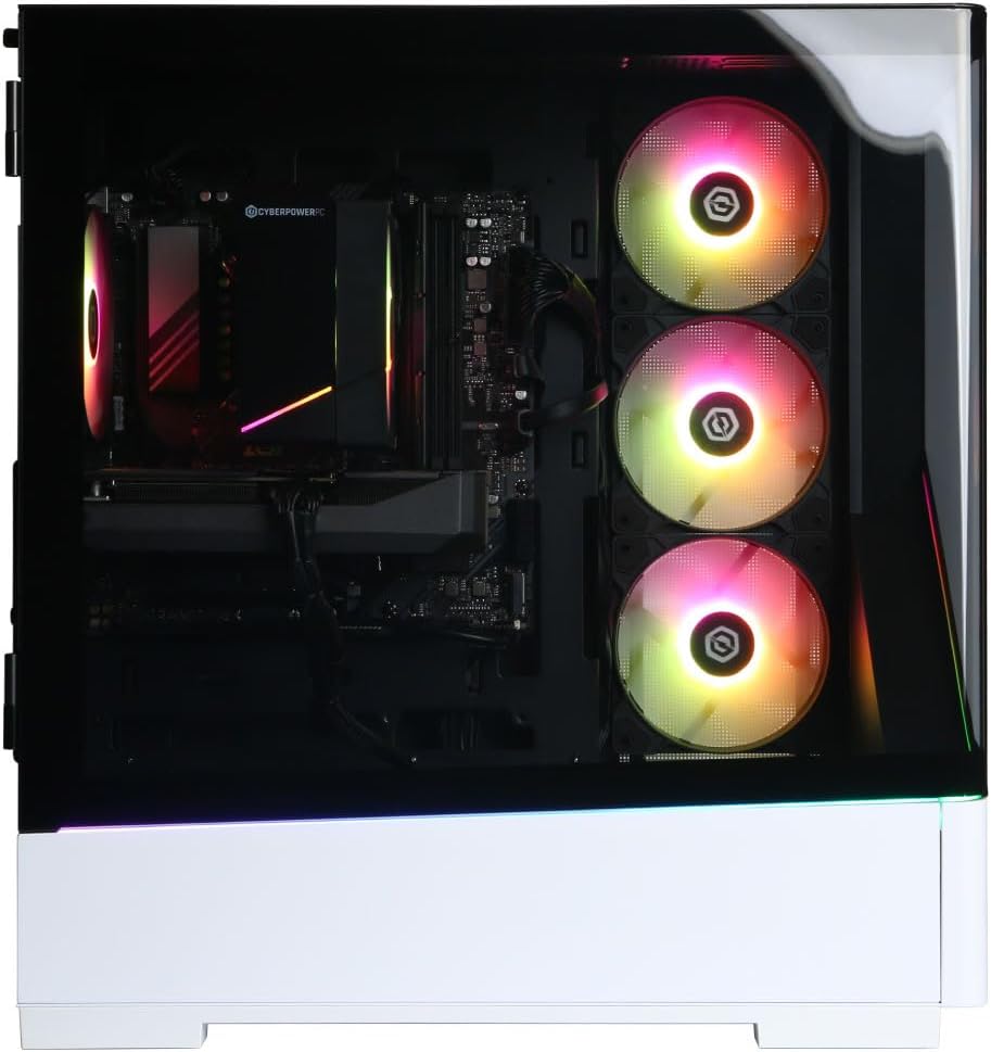 CyberPowerPC Gamer Xtreme Gaming PC, Intel Core i7-14700F 2.1GHz, GeForce RTX 5060 Ti 8GB, 16GB DDR5, 1TB PCIe 4.0 SSD, WiFi Ready & Windows 11 Home (GXiVR8040A19)