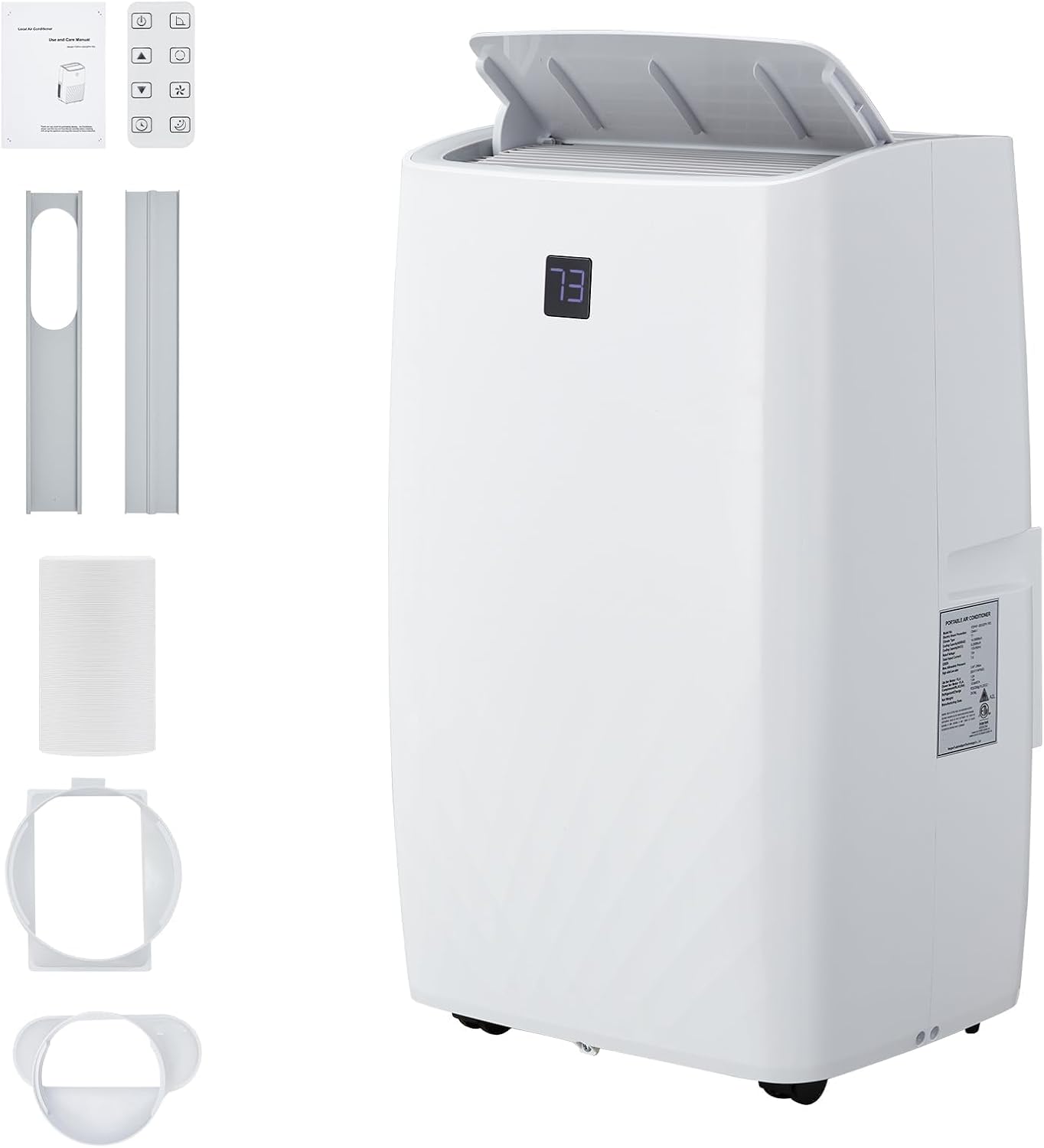 GarveeHome 12000 BTU Portable Air Conditioner with Remote, 3-in-1 AC Unit for Cooling, Fan & Dehumidifier, Energy Efficient Portable Air Conditioners for Bedroom