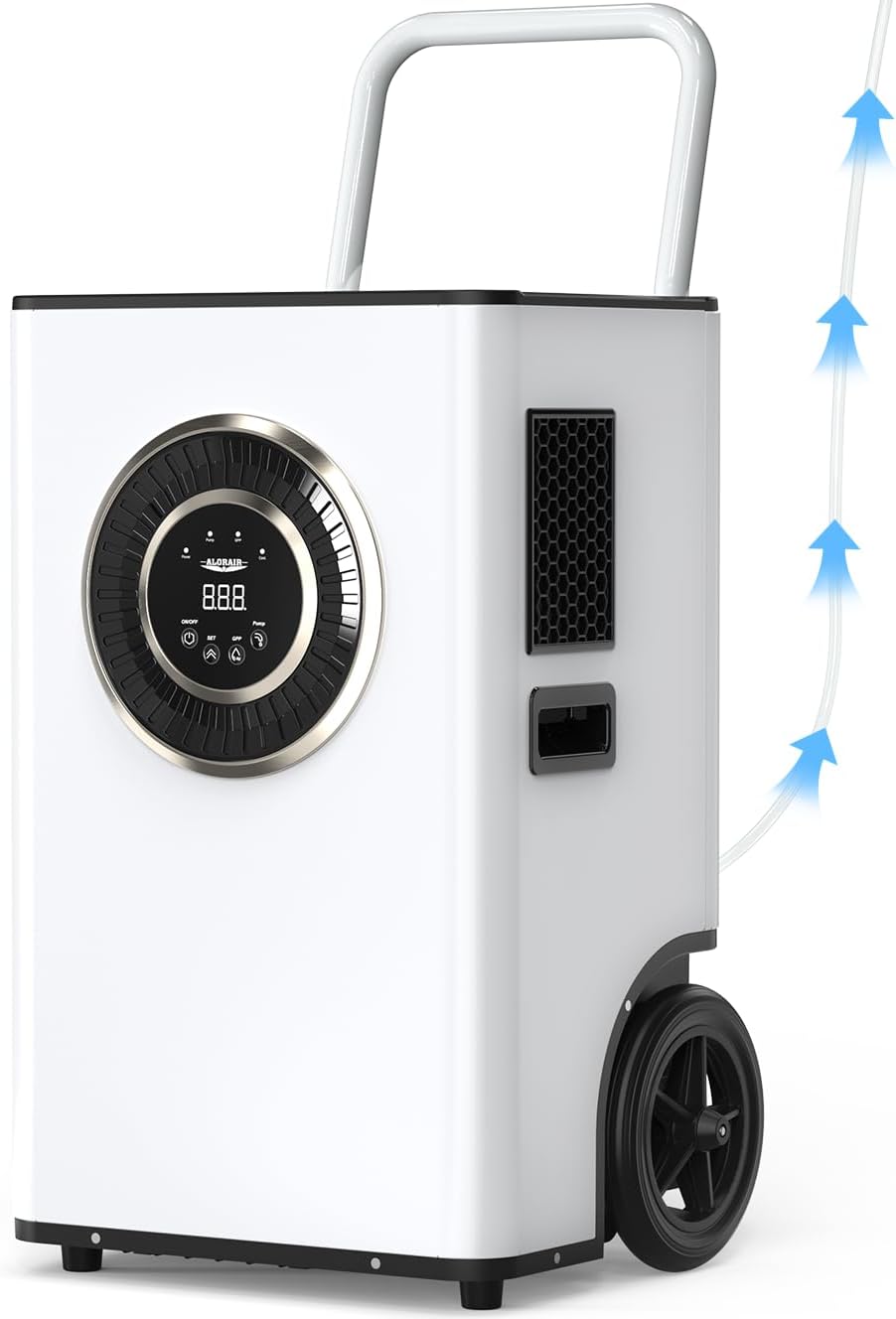 ALORAIR 170 PPD Commercial Dehumidifier with Pump & Drain Hose, LGR Tech Industrial Dehumidifiers, for Water Damage Restore, Basements, Large Space, 6 Years Limited Warranty, Sentinel Elite 80X