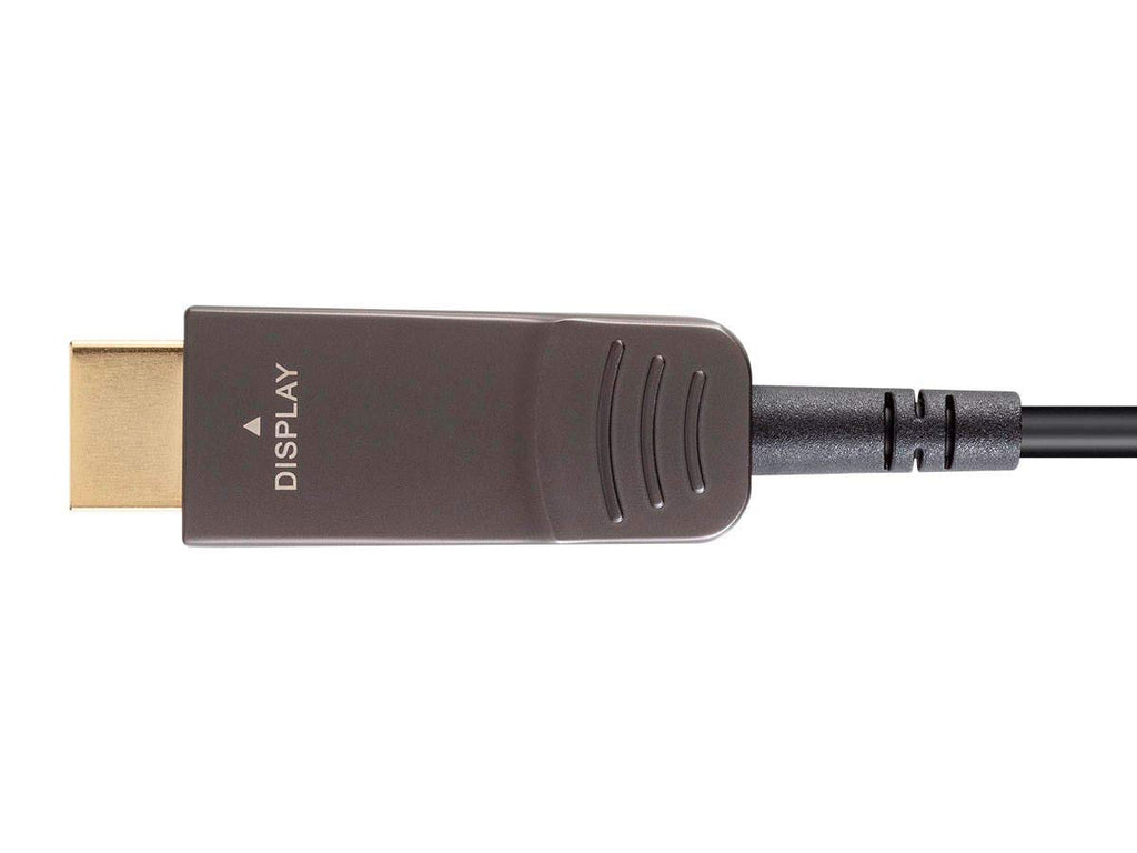 Monoprice DisplayPort 1.2a to HDTV Cable - 4K@60Hz, AOC, 21.6 Gbps, Ultra Slim Design, Dynamic HDR, Lightweight Construction, 100 Feet, Black - SlimRun AV Series
