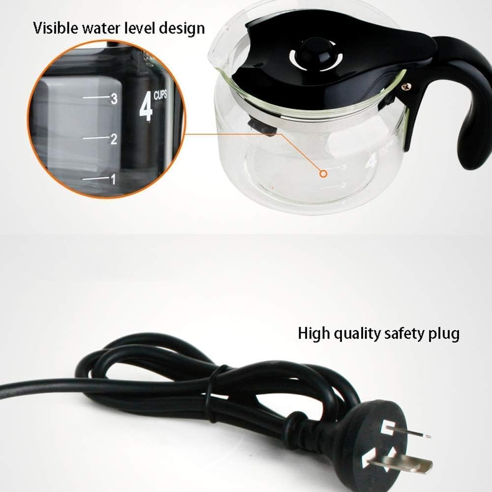 Coffee Machine Coffee Machine, Bean to Cup Filter Coffee Machine,Keep Warm Function,Avoid Clogging Grinder,590W,Food Grade Material,Compatible with Espresso Cooker