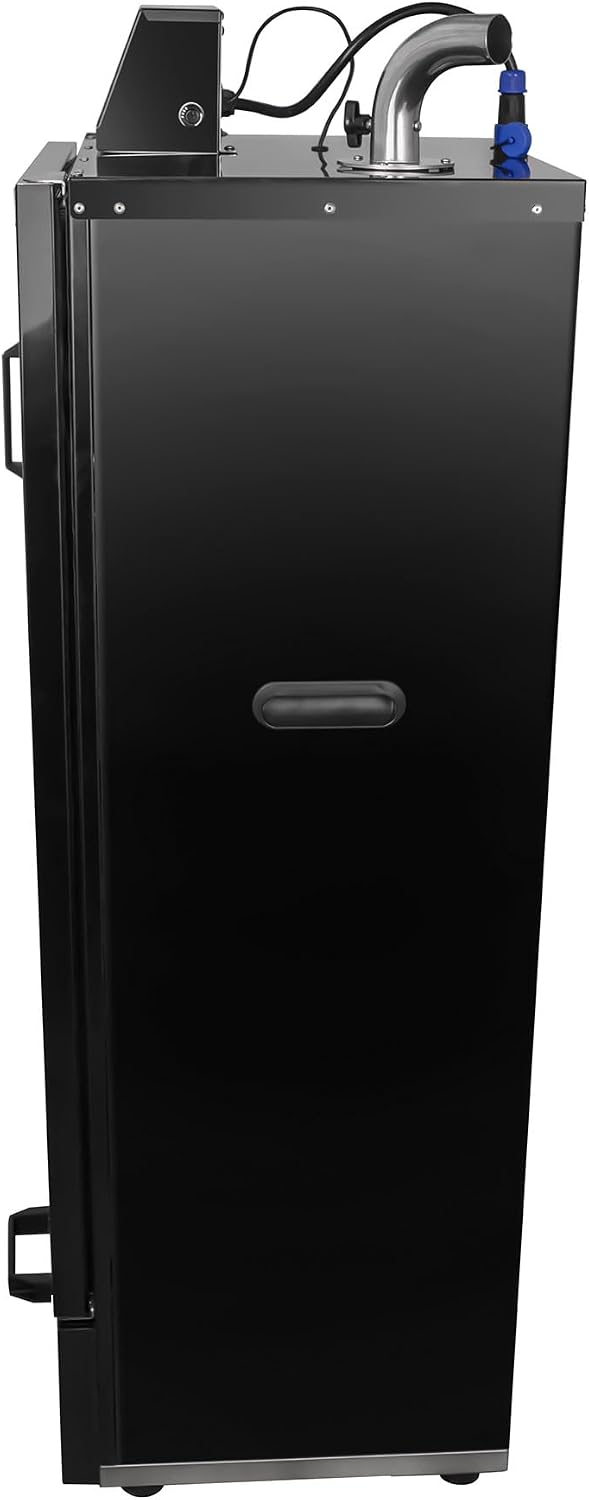 HAKKA Electric Smoker, Commercial Smoke Oven 8 Racks for BBQ Grill Outdoor Visible Glass Door Vertical Black Smoker 2000W for Cooking Pastrami, Sausage, Bacon (DSH-S45D)