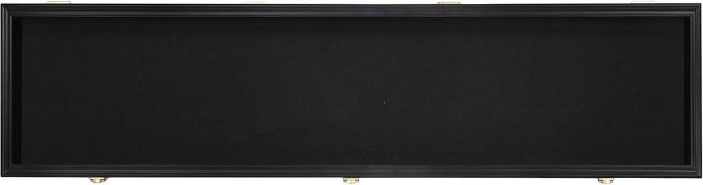54' Wrestling Championship Title Belt Display Case Boxing Belt Wall Mount Display Case Shotgun Cabinet Belt Buckle Shadow Box W/98% UV Acrylic Door Lockable Black Background Black Frame