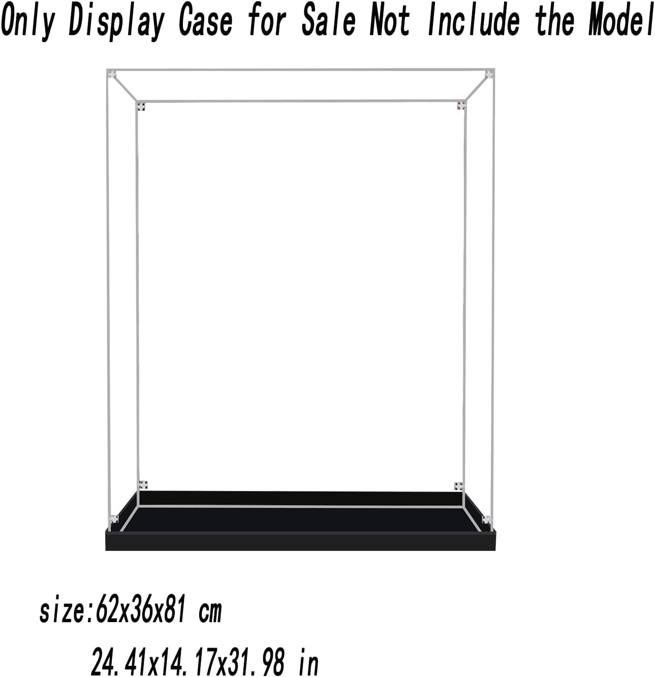 Acrylic Display Case for Lego 43222 Castle 24.41Lx14.17Wx31.98H inch(62x36x81 cm)(NOT Included The Model)