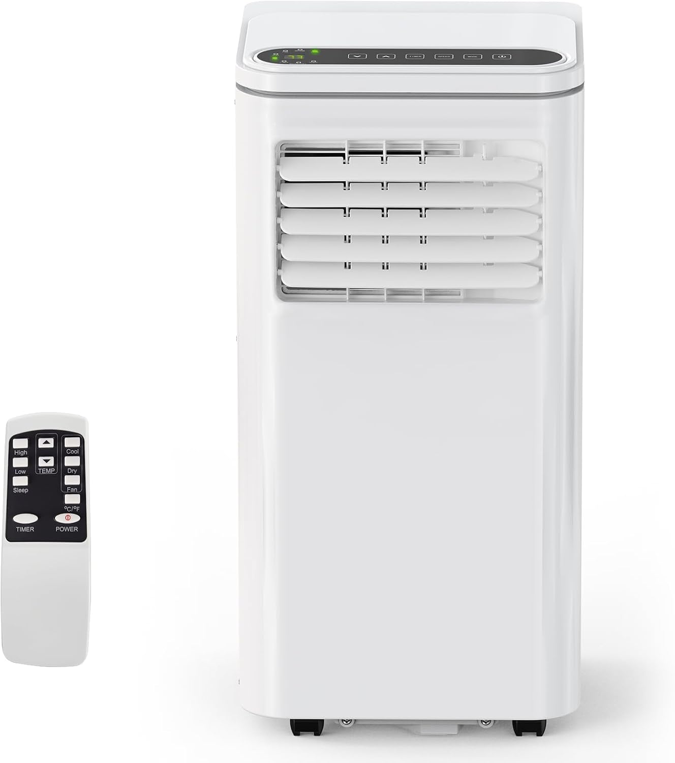 10,000 BTU Portable Air Conditioners, 3-in-1 ModesUp to 450 Sq.Ft.,LED Display, Remote Control, 24H Timer, Quiet Floor AC with Window Installation Kit,for Bedroom.