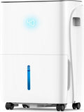 ZAFRO 5000 Sq.Ft Dehumidifiers for Home and Basement with Drain Hose, Energy Saving Max 80 Pints Dehumidifier with Auto or Manual Drainage, Auto Defrost, Three Modes, 24Hrs Timer