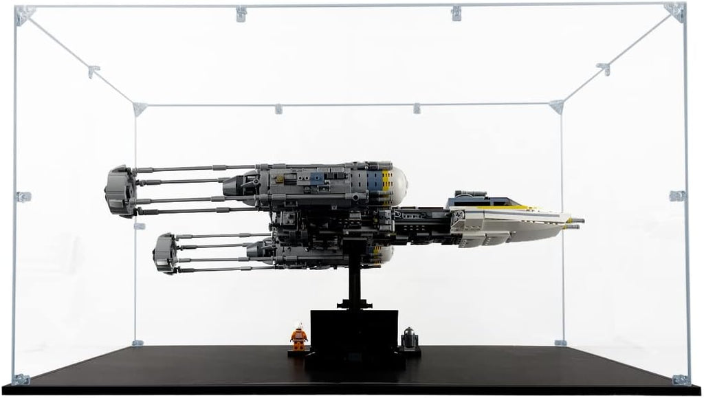 Acrylic Display Case Compatible for LEGO Y-Wing Starfighter #75181, Dustproof Display Case (Case Only) (Lego Sets are NOT Included)