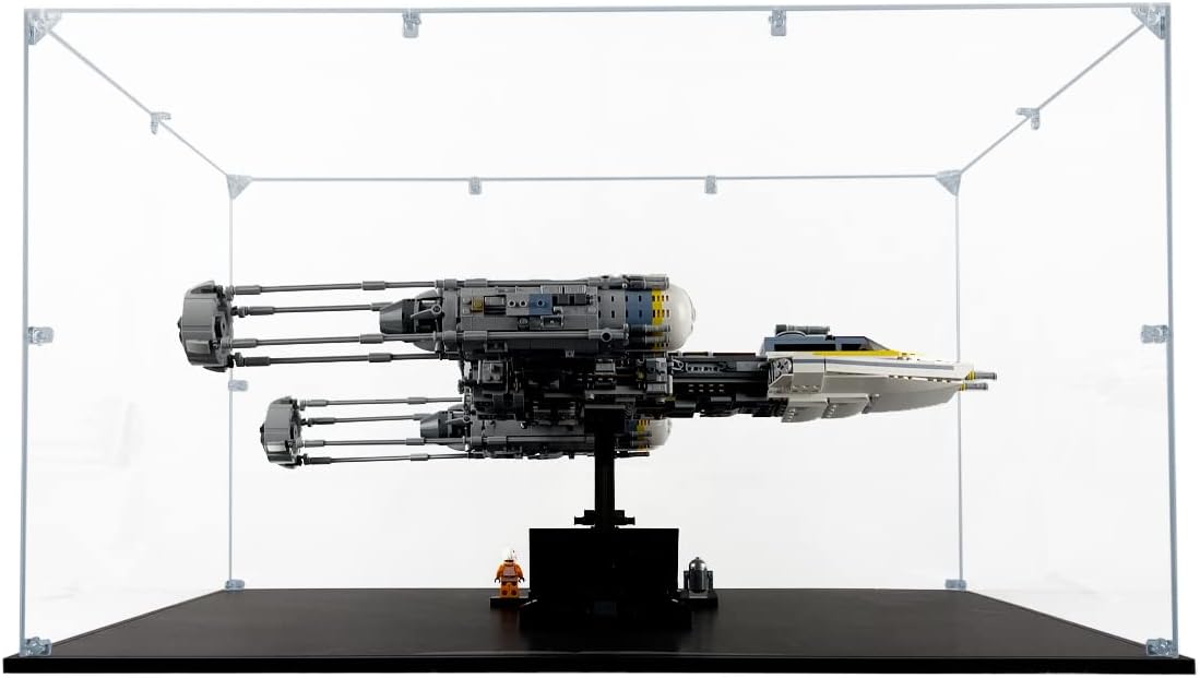 Acrylic Display Case Compatible for LEGO Y-Wing Starfighter #75181, Dustproof Display Case (Case Only) (Lego Sets are NOT Included)