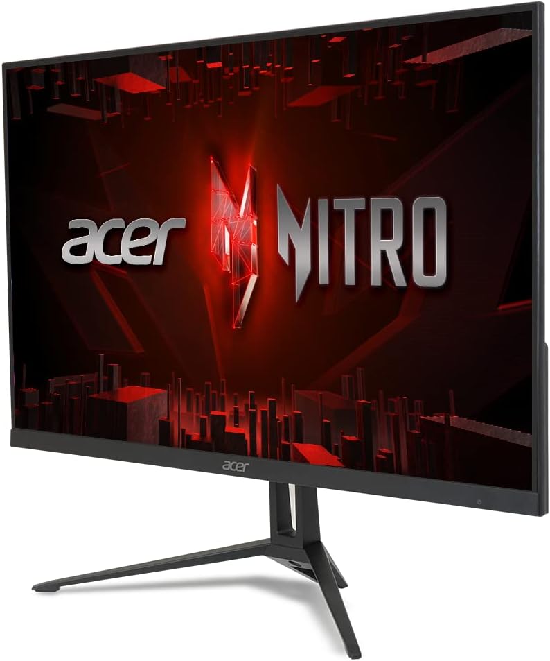 acer Nitro 27 Inch Full HD 1920 x 1080 IPS Gaming Monitor | AMD FreeSync Premium | 200Hz Refresh | Up to 0.1ms | Tilt | One Display Port 1.2 & One HDMI 2.0 | KG273 X1bmipx