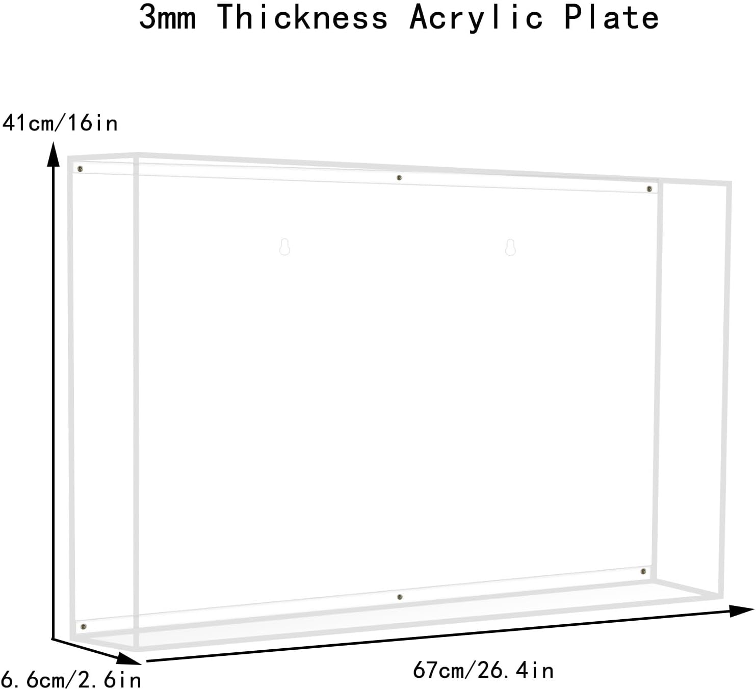 WICUS 3mm Acrylic Display Case for Lego 31212 The Milky Way Galaxy Dustproof Clear Display Box(NOT Included The Model)