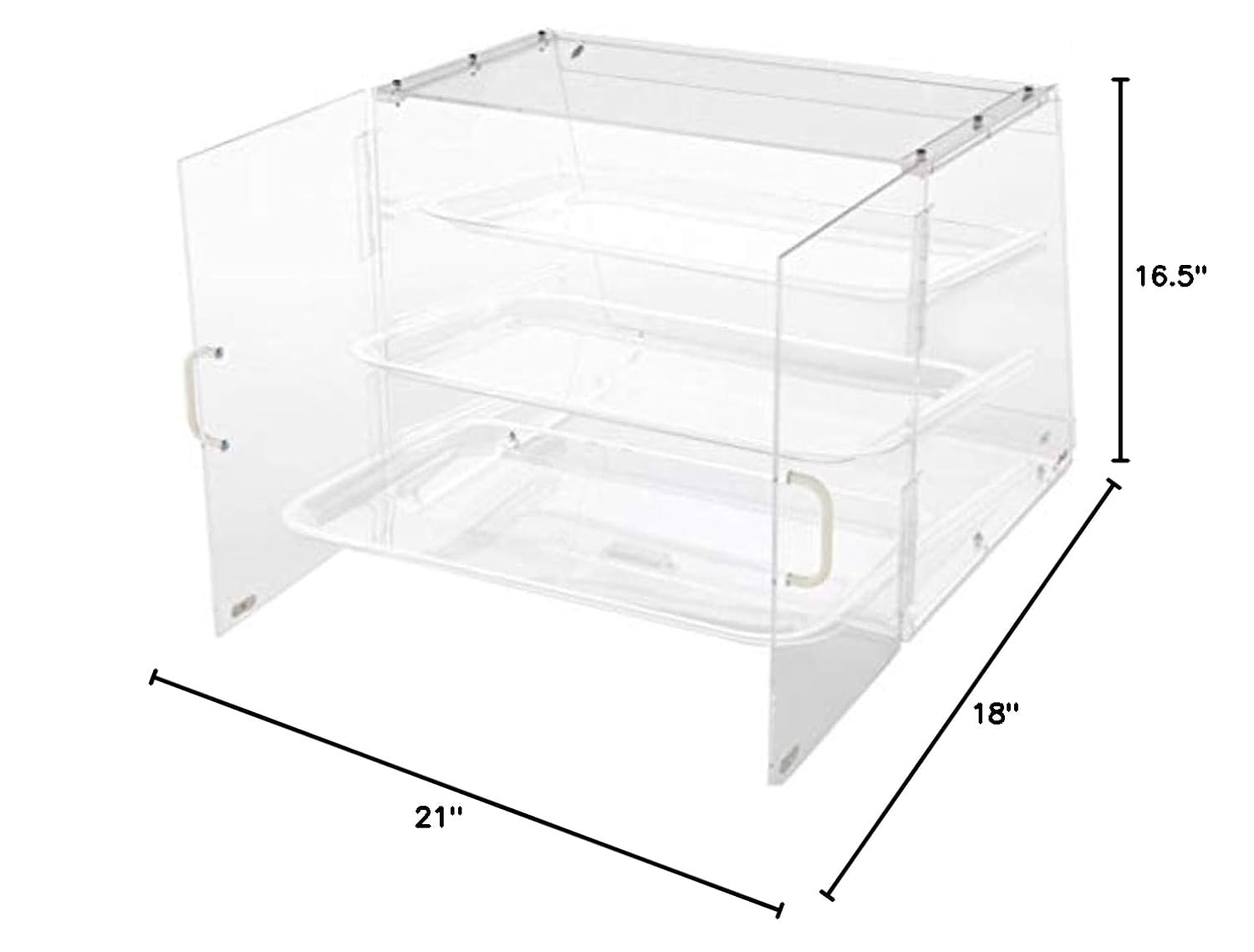 Winco 3-Tier Pastry Display Case, Acrylic Medium