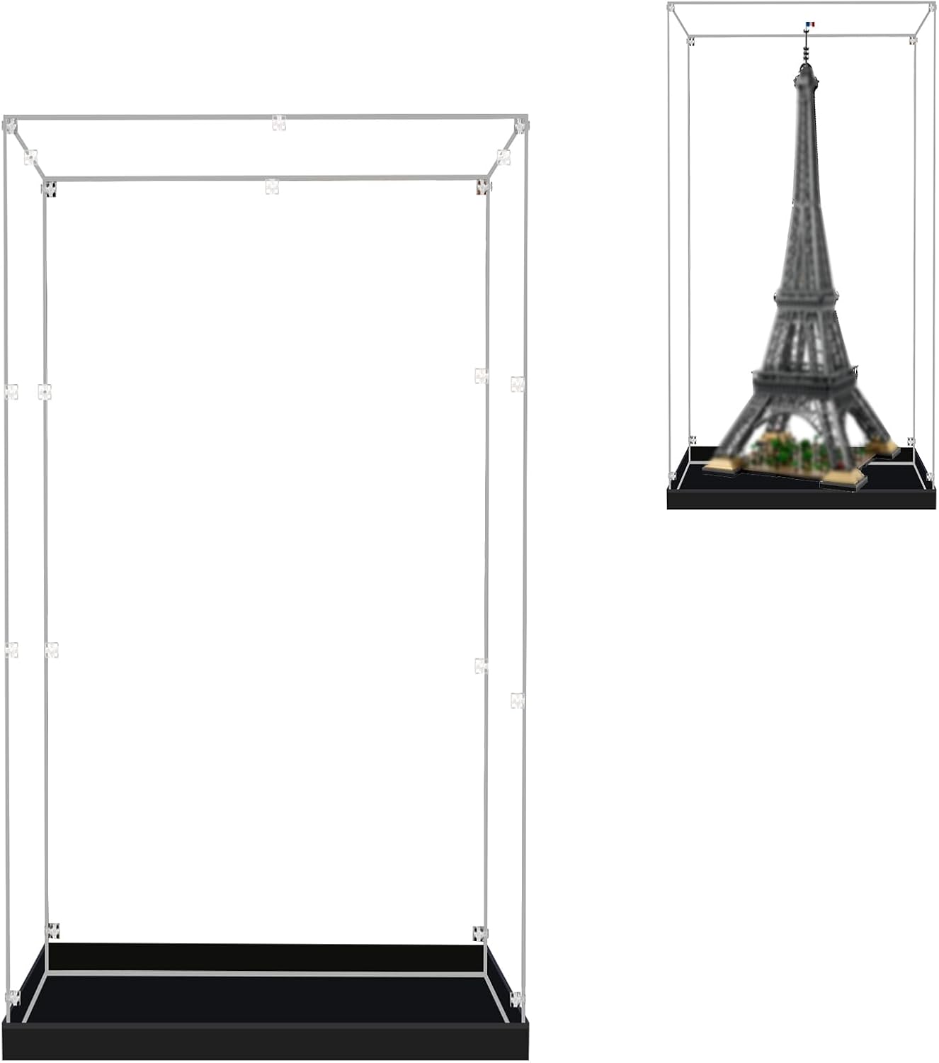 Acrylic Display Case for Lego 10307 Eiffel Tower (NOT Included The Model)