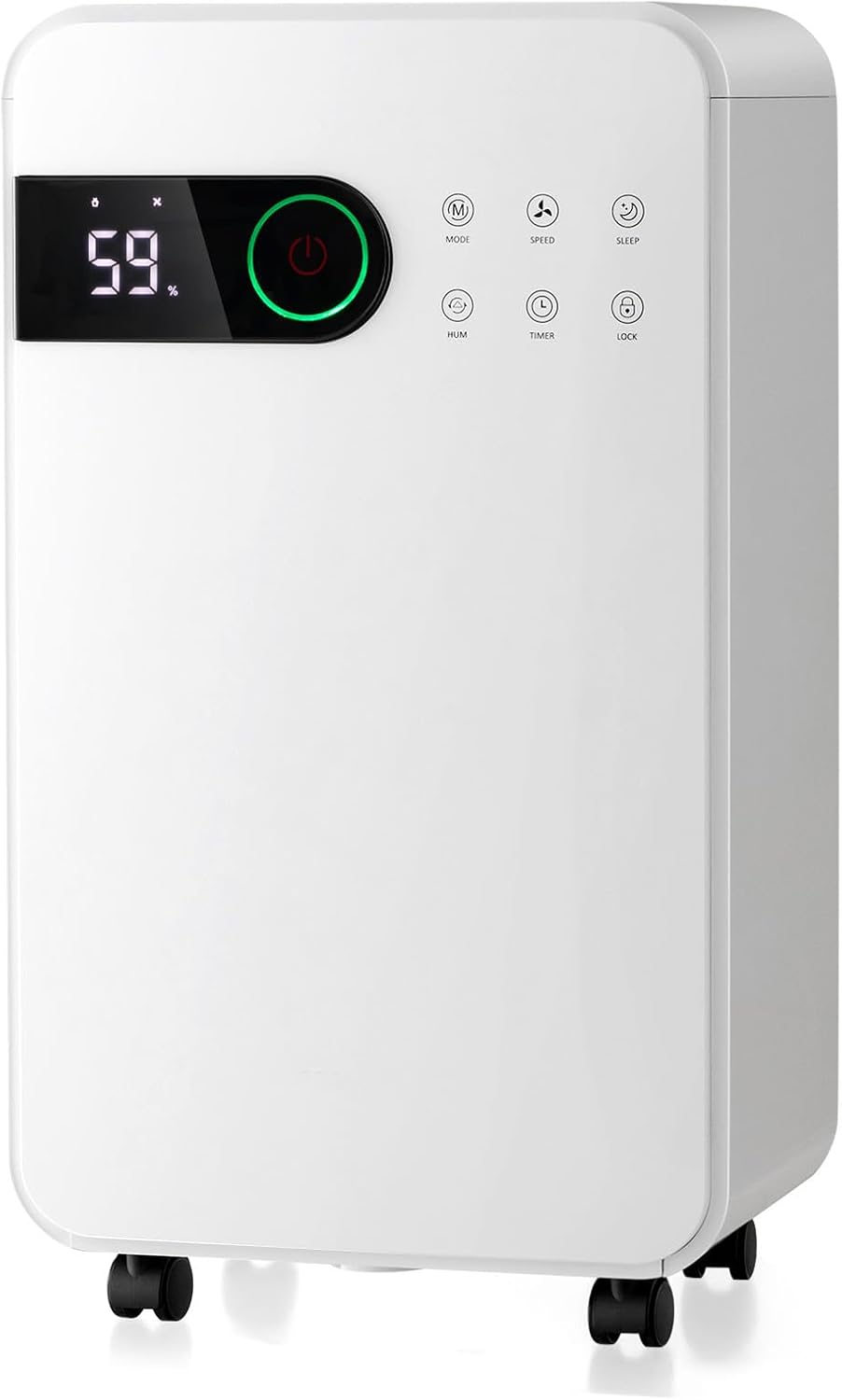 PETSITE 2500 Sq. Ft Dehumidifiers for Home, 32 Pint Dehumidifiers with 3 Modes and 2 Speeds, Auto Defrost, Portable Air Dehumidifier with Child Lock, 24H Timer, Wheels for Bedroom, Basement, Bathroom
