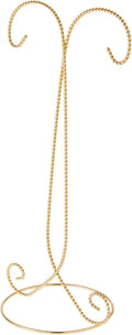 Bard's Twisted 2 Tier Gold-toned Ornament Stand, 14' H x 6.5' W x 5.25' D, Pack of 12