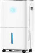 ZAFRO 7000 Sq.Ft Dehumidifiers for Home and Basement with Drain Hose, Energy Saving Max 150 Pints Dehumidifier with Auto or Manual Drainage, Auto Defrost, Three Modes, 24Hrs Timer