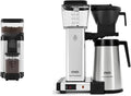 Technivorm Moccamaster 49520 KM5 Burr Coffee c, Polished Silver & 79312 KBGT Coffee Brewer, 40 oz, Polished Silver