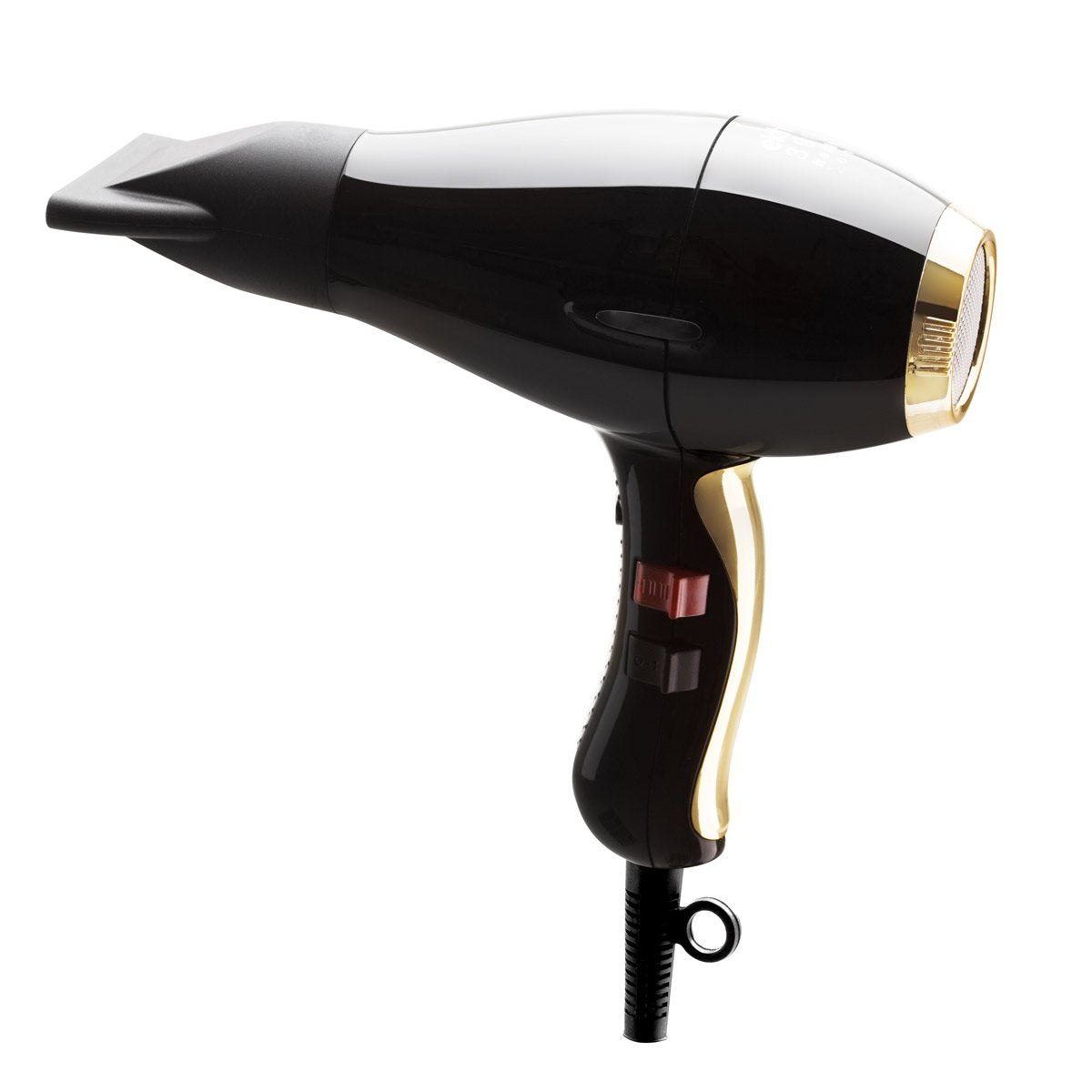 Elchim 3900 Healthy Ionic Ceramic Professional Hair Dryer with Powerful Airflow and Low EMF Technology - Black & Gold