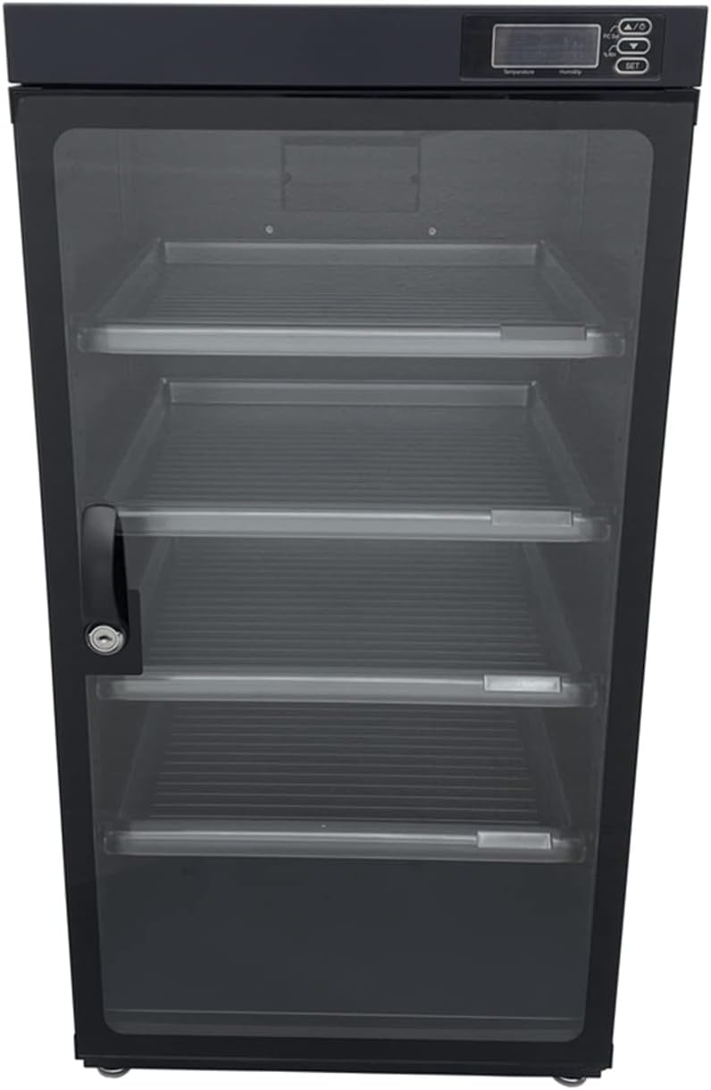 100L 5 Layers Electronic Dry Cabinet Camera Storage Dehumidify Cabinet 100-240V Noiseless and Energy Saving for Camera and Lenses Automatic Digital Camera Storage Dry