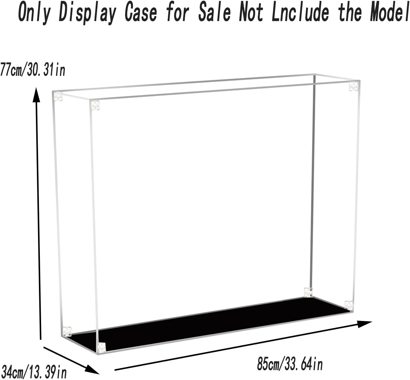 Acrylic Display Case for Lego 75419 33.46Lx13.39Wx30.31H inch( 85x34x77 cm)(NOT Included The Model)