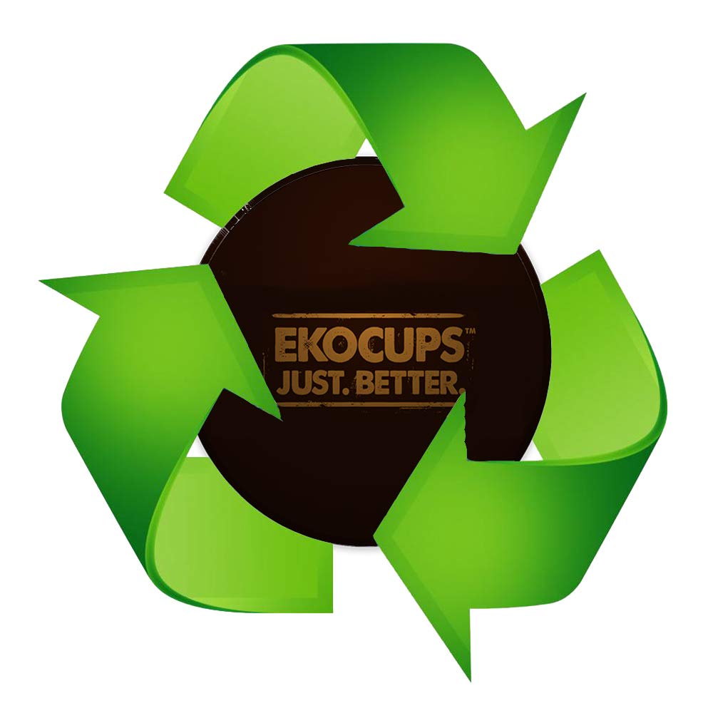 EKOCUPS Organic Sumatra Coffee Pods, Extra 30% More Coffee Per Cup, Fair Trade Dark Roast, Sumatran Reserve Blend for Keurig K Cup Machines, Recyclable Pods, 40 Count (Pack of 4)