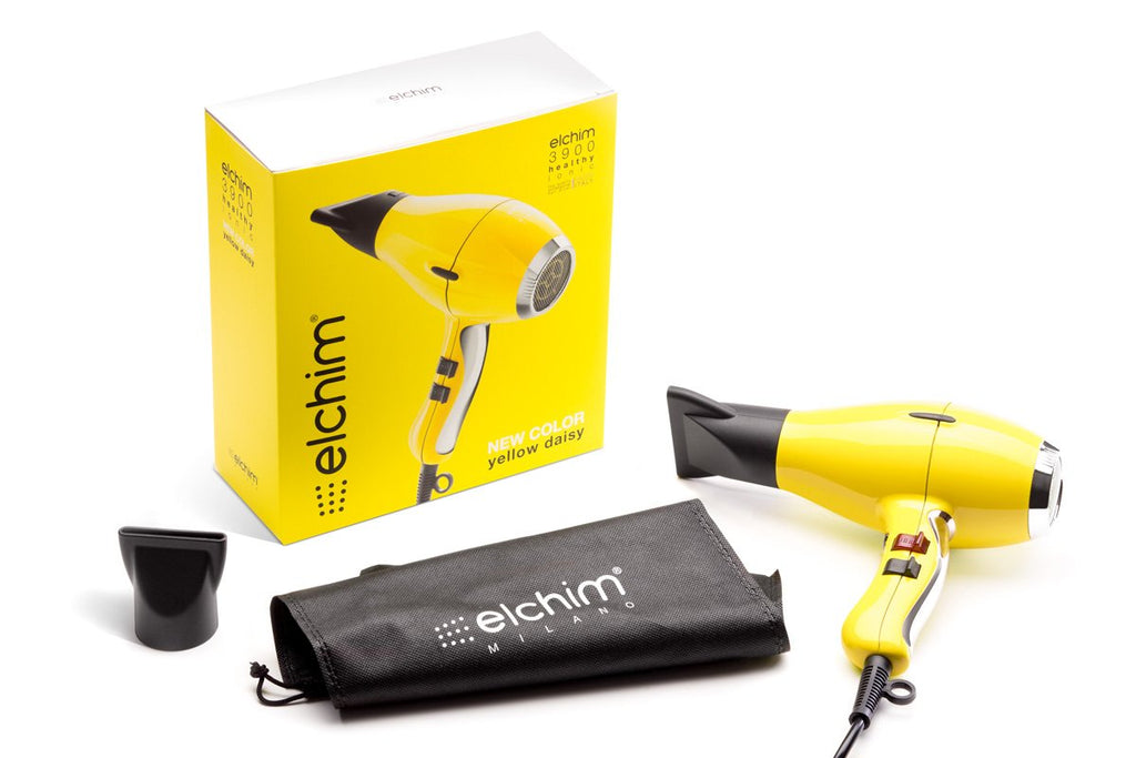 Elchim 3900 Healthy Ionic Hair Dryer, Yellow Daisy
