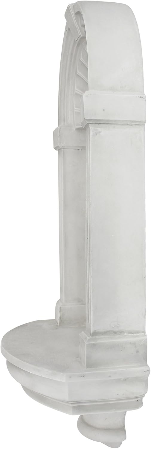 Design Toscano Classical European Style Wall Niche Display Shelf, Medium, 21 Inches Tall, Cast Stone Resin, Antique Stone